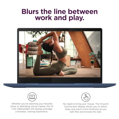 Image of Lenovo Chromebook 14 Touchscreen Laptop, MediaTek Kompanio 520, 4GB, 128GB