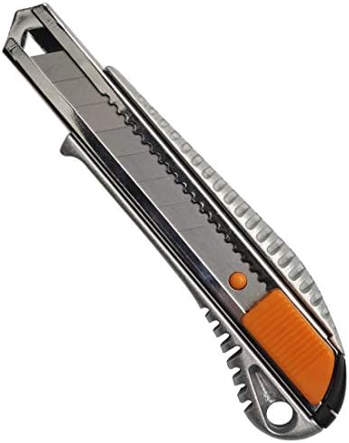 Fiskars Nóż tnący z metalową prowadnicą, 18 mm, Pomarańczowy/czarny, 1003749