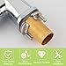 UFURMATE Faucet Fixing Nut Kit, 2 Sets Stainless Steel Single Hole Faucet Fixing Nuts Kitchen Faucet Anti-loosening Nut Set Hot Cold Water Faucet Lock Nuts for Kitchen Bathroom (30.87 mm)
