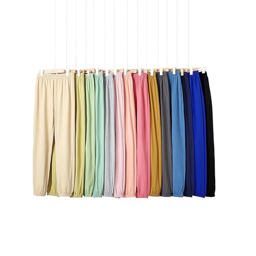 Teen Boys Girls Baggy Sweatpants Kids Wide Leg Loose Pants Elastic Waist Solid Color Trousers Loose Fit Casual Joggers4