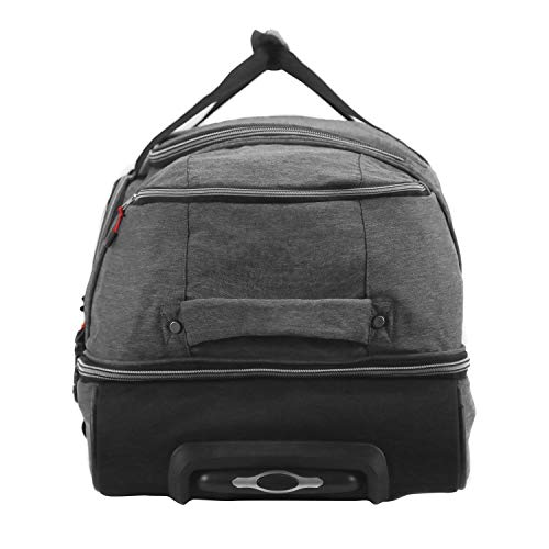 Wrangler Rolling Travel Duffel, Gray Heather