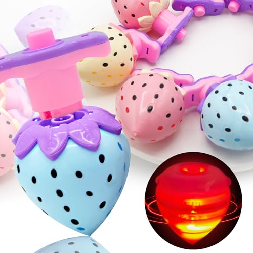 Sepco Light Up Spinning Tops Gyroscope Spinning Toys with Launcher Spinner Toys Kids Party Favors Stocking Stuffers 30 Pcs