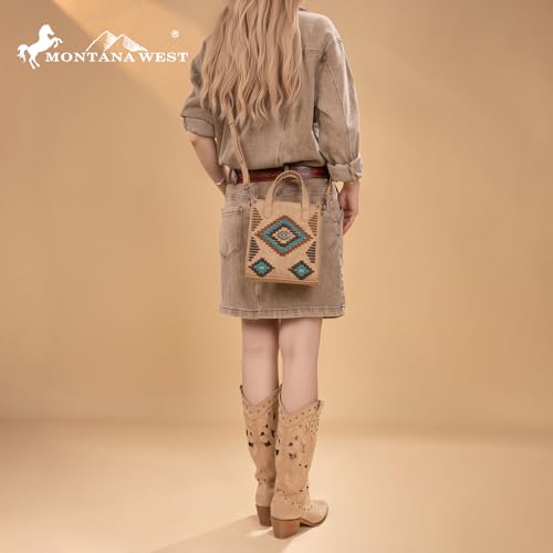 Image of Montana West Western Women's Crossbody Handbag Ladies Crossbody Bags for Women Designer Top Handle Handbags