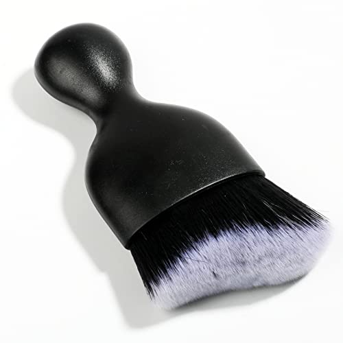 Image of AOCISKA Car Interior Detailing Brush,Soft Bristle Cleaning Brush Car Detailing Brush Dusting Brush,Car Interior Cleaning Tool,Auto Detail Brush Car Dash Duster Brush (Black&White)