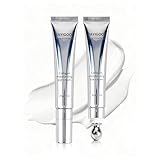 JIAYIGOOD Vegan Collagen Eye Cream with Cooling Roller - Peptide & Triple Hyaluronic Acid Gel Serum to Reduce Dark Circles, Fine Lines & Puffiness, Improve Elasticity, Nourish Under Eye Area