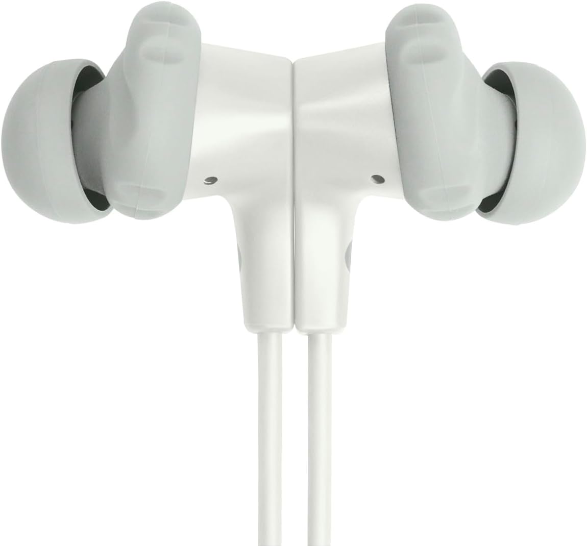 JBL Endurance Run 2 Waterproof Wired Sports In-Ear Headphones, Fliphook Desigh, Flexsoft Technology, IPX5 Sweatproof, Hands-Free Calls, Magnetic Buds - White, JBLENDURRUN2WHT