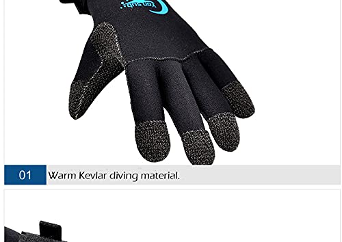 3mm Tauchen Neoprenanzughandschuhe Ausrüstung Einstellbare Schwarze Handschuhe tauchhandschuhe 19