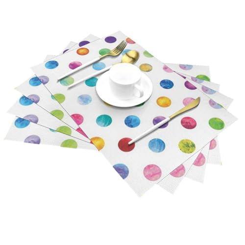 Sets de table tissés lavables antidérapants pour cuisine et extérieur