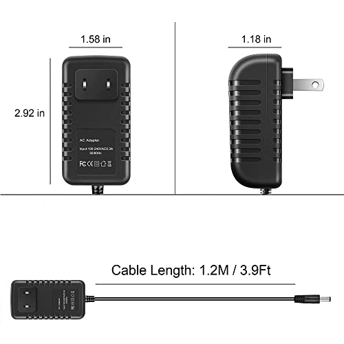 J-ZMQER 8.4V AC DC Adapter Charger Compatible with Canon ES55 G2000 Camcorder Power Cord PSU Mains