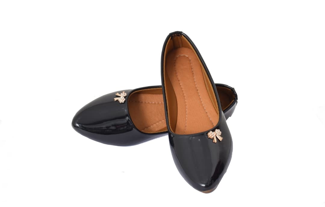 Pointed Ballet Flats Bellies for Womens and Girls - (Pair of 1) (Black, Numeric_4) (B0B6D6382S) Amazon Price History, Amazon Price Tracker
