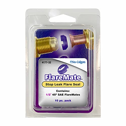 Nu-Calgon 4177-32 �T�C�Y 1/2�C���` FlareMate Stop Leak Flare Seal 10�p�b�N