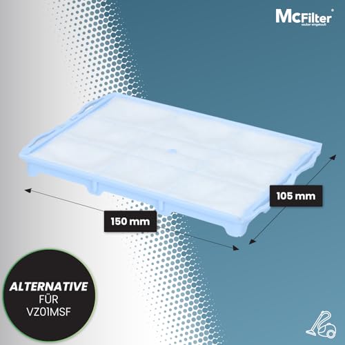 McFilter I 2 Motorschutzfilter geeignet für Bosch/Siemens VS06G2535/03 synchropower, VSZ31455/03 Z3.0 Compressor Technology Staubsauger I Alternative für VZ01MSF, VS06G2410/03, Motorfilter