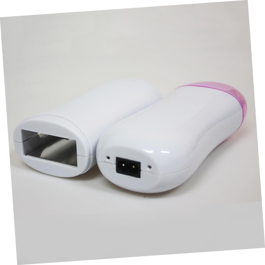 Scaldacera Depilatorio Portatile 100g Bianco Abs Doppio | Funzionamento Automatico, per Bikini Line e Gambe, Formato Compatto, Uso Quotidiano