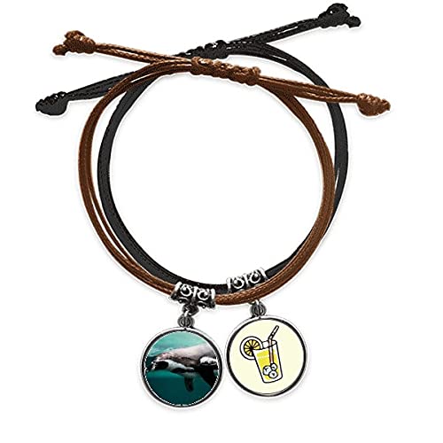 Bracelet pingouin en cuir bleu, le cadeau idéal océan