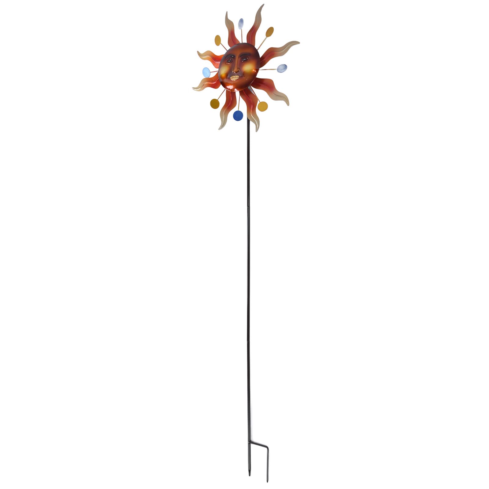 Eujgoov Molino de Viento Solar Molino de Viento de Flores Molino de Viento Solar, Hilandero de Viento Hilandero de Viento Hierro Resistente a la Intemperie Hilandero de Viento de Flores