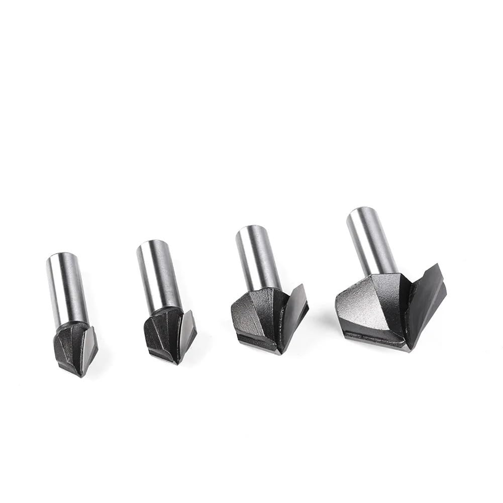 90-Grad-Fasenfräser – 6 mm und 12 mm Schaft, V-Nut-Gravierwerkzeug, 1 Stück(12x31.8mm)