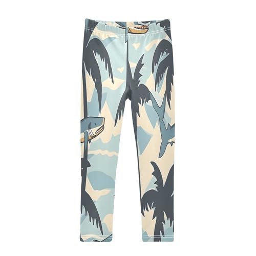 Toddler Girls Leggings Printed Yoga Pants Leggings Shark Coconut Tree for Kids