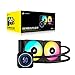 Corsair iCUE H100i Elite LCD XT Liquid CPU Cooler - IPS LCD Screen - Two AF120 RGB Elite Fans - 240mm Radiator - Fits Intel® LGA 1700, AMD® AM5, and More - Included iCUE Commander CORE - Black