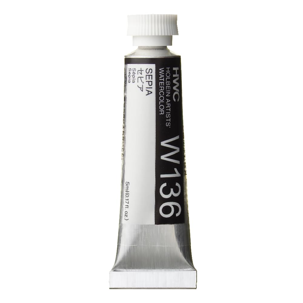 Amazon | ホルベイン 透明水彩絵具 W136 5ml セピア 03136