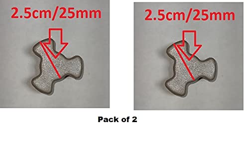 AMAZOR Microwave Turntable Roller Coupler (Pack of 2) - Image 2