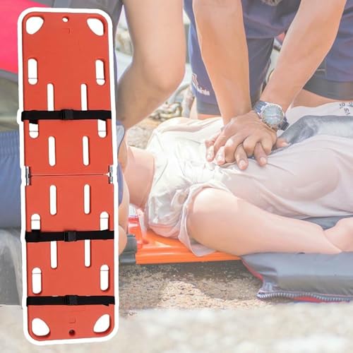Tragbare Trage – tragbares Spineboard, Faltbare Wassertrage, schwimmende Notfalltrage (2-Fach faltbar)
