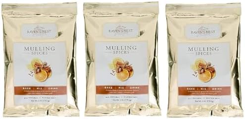 Raven's Nest Mulling Apple Cider Spices, 3-Pack, 6 oz Each