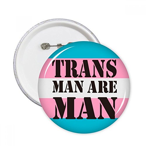 Badge transgenre LGBT rond de style bouton pour decoration de vetements lot de 5