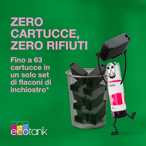 Epson EcoTank ET-2959 Stampante con Serbatoi D’inchiostro | Stampa a Casa Alti Volumi | Wi-Fi | A4 | Stampa, Copia, Scansione | Display LCD 3.7 cm | Stampa Fronte/Retro | 3 Anni D'Inchiostro Inclusi - Immagine 4