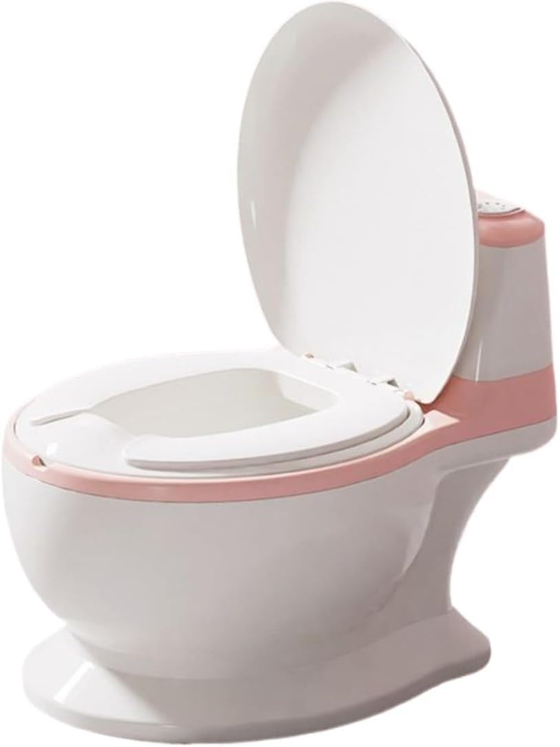 Toddler Potty Seat for Toilet Toddler Potty Seat for Toilet, Training Heavy Duty with Flush Sound Cushion Splashproof Detachable(As Shown in the Figure)