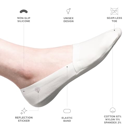 Image of Storm Empire No Show Socks 3 Pairs for Women and Men, Non Slip, Low Cut Liner, Invisible, Loafer, Sneaker, Flats, Boat Socks