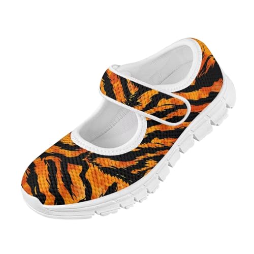 Girls Mary Jane Shoes Round Toe Ballet Flats Breathable Mesh Slip-on Walking Sneakers School Uniform Shoes