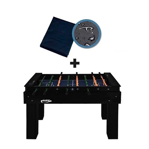 Mesa de Pebolim Totó Elite Preta KLOPF 1080 + Capa Impermeável