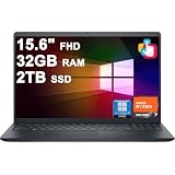 Dell Inspiron 15 3535 Business Laptop 15.6' FHD Anti-Glare Touchscreen AMD 8-core Ryzen 7 7730U (Beats i7-1255u) 32GB RAM 2TB SSD USB-C ExpressCharge Win11Pro