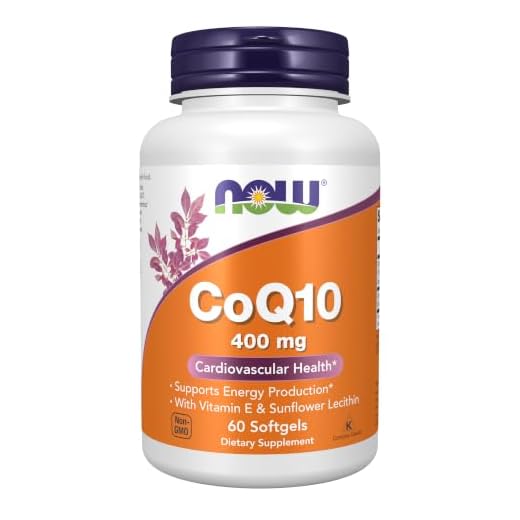 NOW Supplements, CoQ10 400 mg, Pharmaceutical Grade, All-Trans Form produced by Fermentation, 60 Softgels