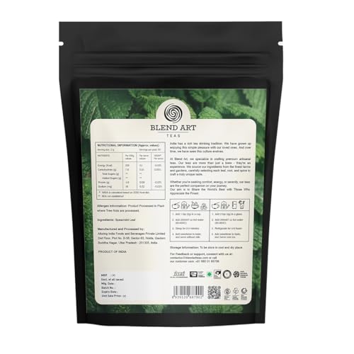 Image of Spearmint Herbal Tea 100g | PCOS & PCOD Tea for Women | Hormone Balance Support, Acne & Facial Hair Reduction | Digestive Health | Herbal Loose Leaf Spearmint Tea | Caffeine Free | 100 Cups