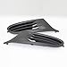Fit for VW Golf 6 MK6 2009 2010 2011 2012 2013 Fit for Golf Cabriolet 2012-2016 Fog Lamp Vent Grille Cover, Bumper Fog Light Grille (Color : Black) (Black)