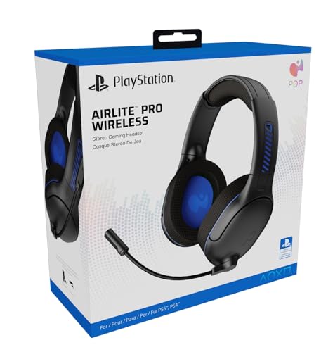 PDP AIRLITE PRO sans fil Casque BLACK With Noise Cancelling Microphone For SONY PLAYSTATION PS5 - PS4, Officially Licensed – Image 4