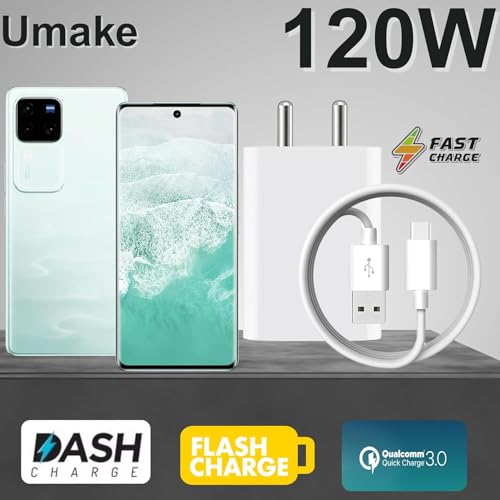 Image of BLACKSHEEP Original Vivo 120W Flash Charger Compatible with VIVO X100 5G /VIVO V30 e /VIVO-X90 5G /VIVO-X90 PRO 5G / VIVO-X FOLD 3 /iQOO-11 5G / iQoo-9 pro /iQoo-9 / iQoo-9T (Adapter+Cable)