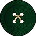 Green Button Novelty Metal Circular Sign C-566