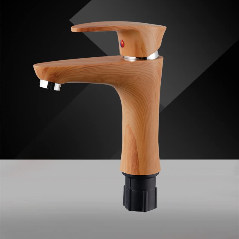 24x7 eMall PVC Basin Mixer Faucet Tap Wood Design Wooden Colour Hot and Cold Bathroom Tap (Short Body - 7 Inches) (B0B7RS5WN4) Amazon Price History, Amazon Price Tracker