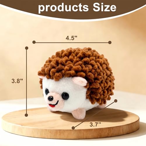 Image of Sizobi Plush Hedgehog Pin Cushion - Soft Sewing Needle Holder, Cute Animal Pin Storage for Quilting Embroidery DIY Crafts, Ideal Sewing Gift (Pins Excluded)