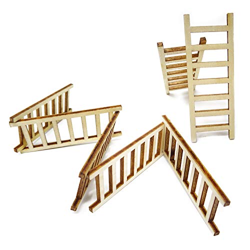 Honbay 20Pcs Wooden Mini Ladders Fairy Garden Accessories For Dollhouse Decor #TOP2