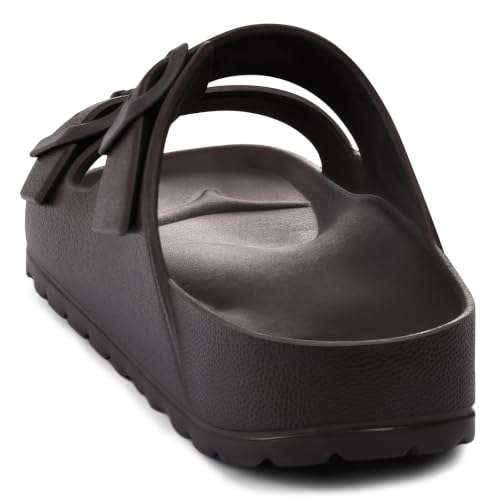 Image of KIDMI Medium Arch Support EVA Beach Sandals for Women | Women's Adjustable Buckle Straps Waterproof Pool Sandals, Comfortable Slip on Summer Slides for home and Casual Walks