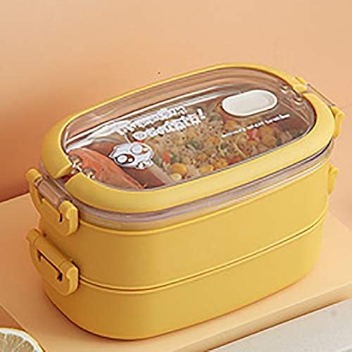 Portable 304 Stainless Steel Lunch Box Office Worker Bento Box 2020 New Large Capacity Student Children Food Container (Color: B, Size: 21 * 11.5 * 7CM) (C 21 * 11.5 * 11.5CM)