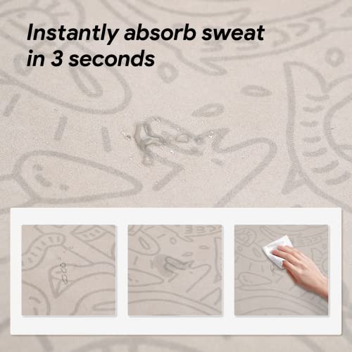 Wegym Women's Yoga Mat 4 Mm Large Exercise Mat For Home Workout Hot Yoga Pilates Graffiti… #TOP4