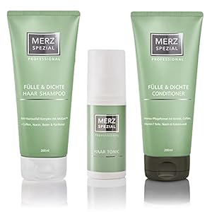 Merz Spezial Professional Set haarshampoo, conditioner en tonic – voor meer haargroei, minder haaruitval en minder haarbreuk