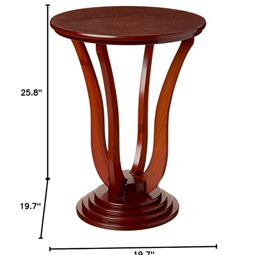 Frenchi Home Furnishing 25.8" Round End Table #TOP2