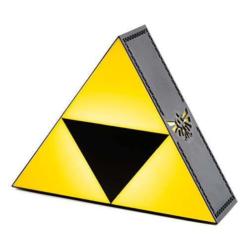 Paladone Lámpara Trifuerza Zelda - Lámpara de Ambiente, Decoración para Oficina o Dormitorio, Regalo para Gamers, Funciona con Pilas, Producto Oficial de Nintendo