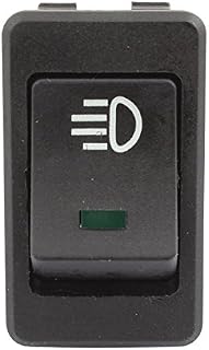 TOMALL Car Refit Replacement LED Front Rear Fog Light Toggle Switch DC 12V 35A 4 Pin ON/OFF Switch Green LED Light
