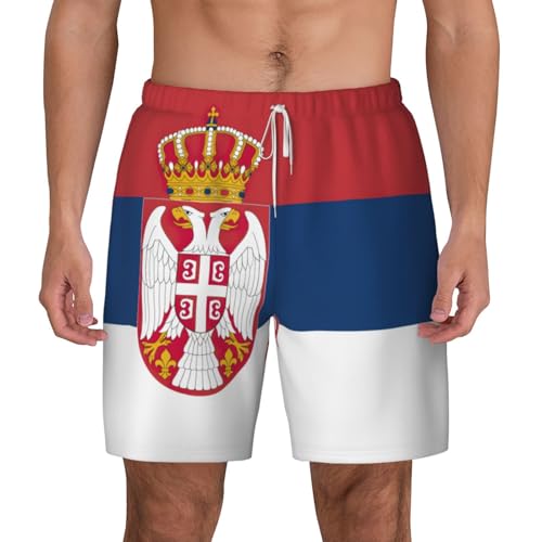 Short de bain Serbie pour homme, maillot de plage respirant